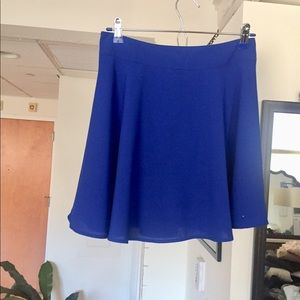 Blu Pepper Electric Blue Flowy Skirt